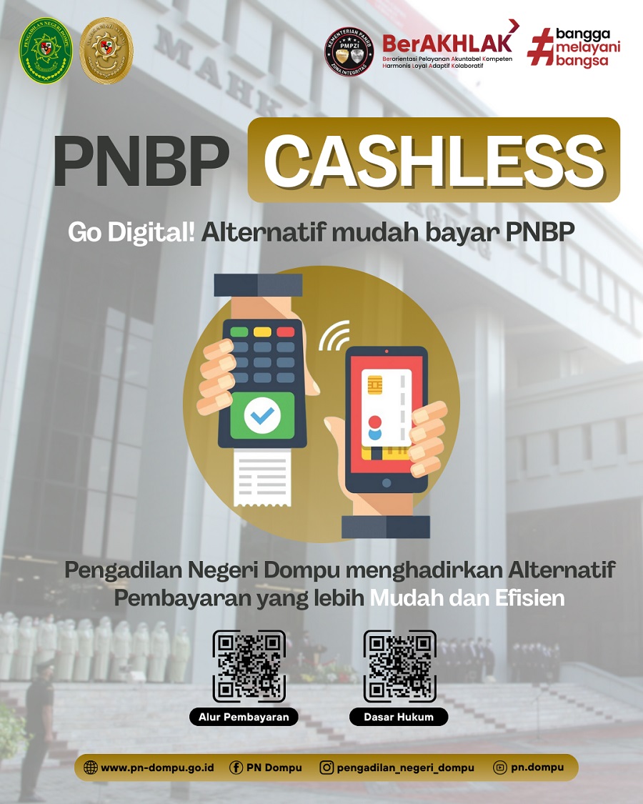 Digital Pamflet Ketersediaan Pembayaran Non Tunai PN DOMPU